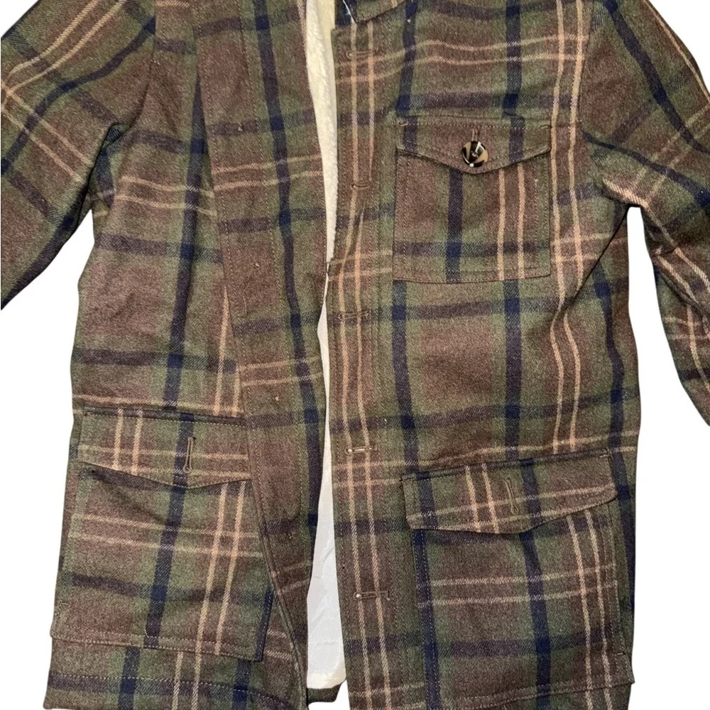 Old Navy Plaid Wool Blend Sherpa
Teddy Lined Jacket Size S Cabincore
Lumberjack - Picture 3 of 7
